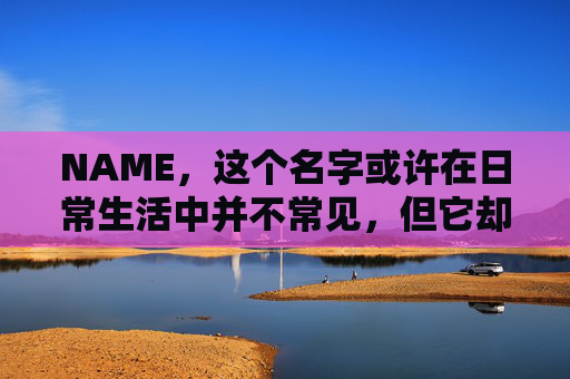 NAME，这个名字或许在日常生活中并不常见，但它却在某些领域里扮演着重要的角色。今天，让我们一起来探索这个名字背后的故事和意义